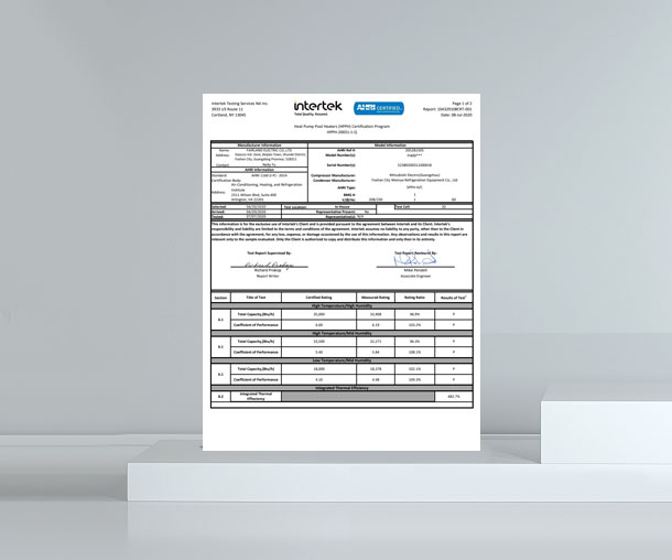 Fairland TÜV Rheinland Certification