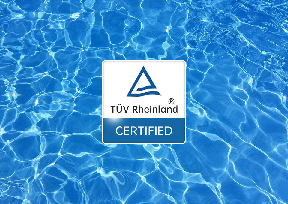 full-inverter pool heat pump certificated by TÜV rheinland